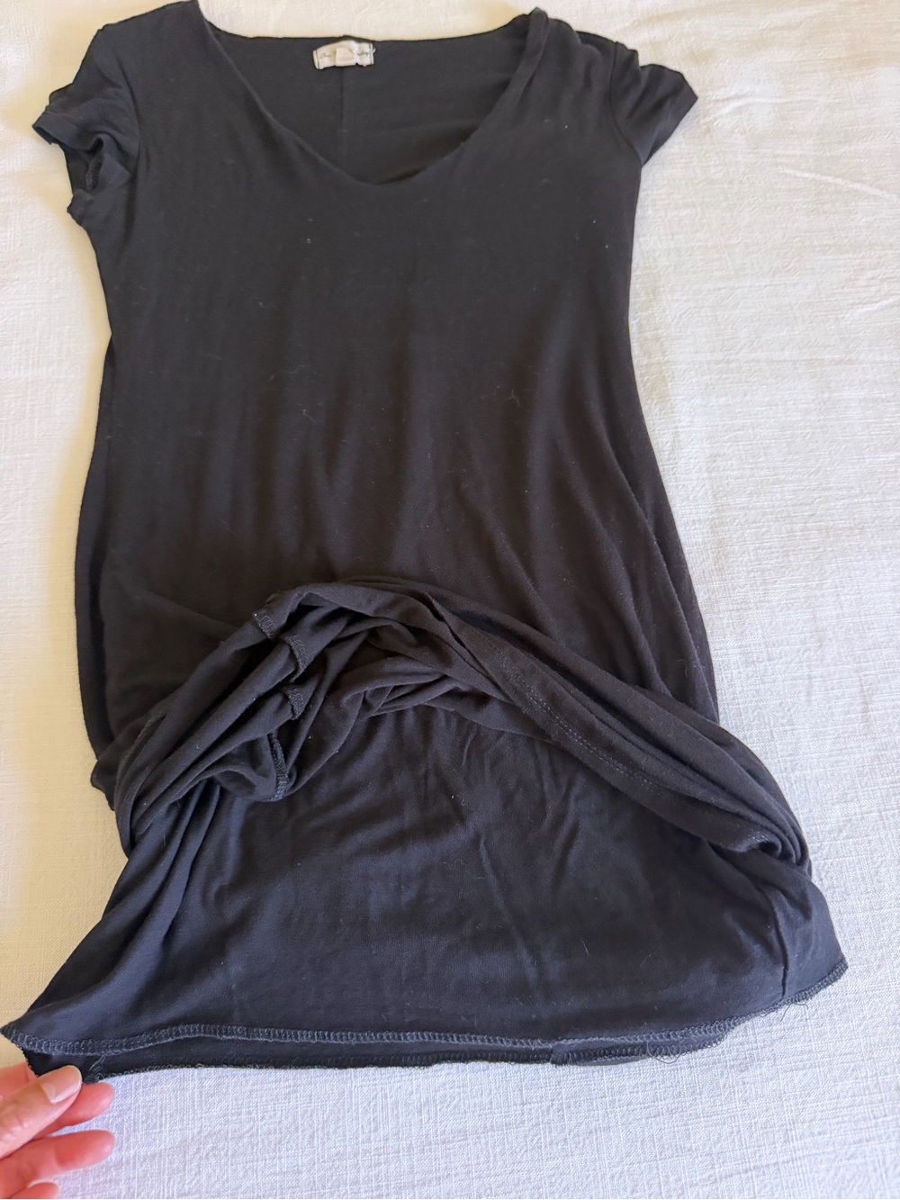 See You Monday Black V-Neck Cap-Sleeve Midi Dress - Picture 8 of 10